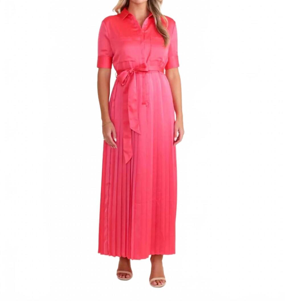 NEW S'EDGE beckett maxi dress in begonia